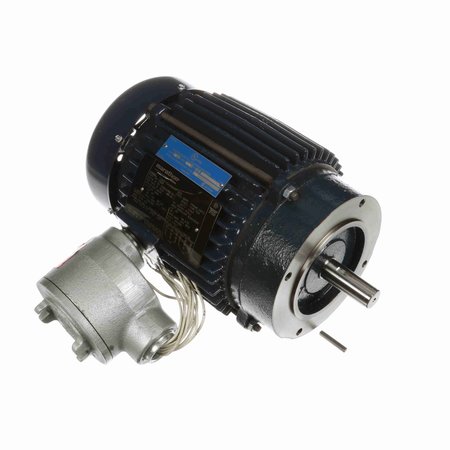 MARATHON Explosion Proof Motor, 1.50 HP, 3 phase, 3600 RPM, 230/460 V, 143TC Frame, EPFC C301B